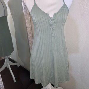 Olive Summer Strappy Dress